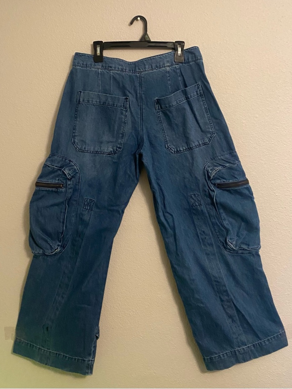 Fashion Nova Cargo Jeans size 15 (XL Junior) - Picture 3 of 11